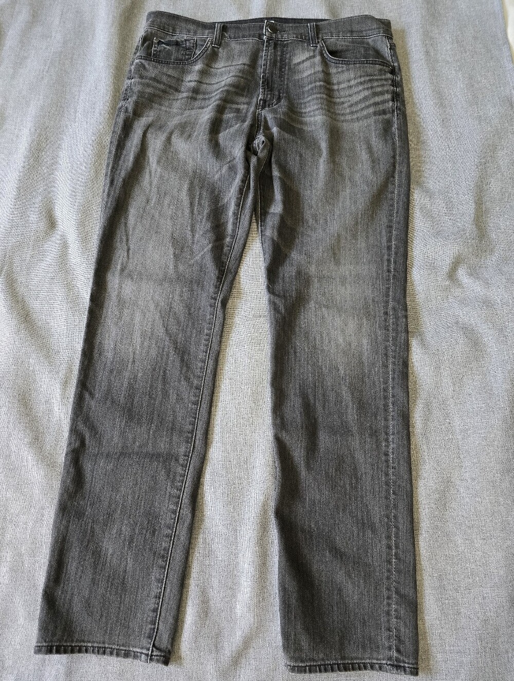 7 For All Mankind Adrien Gray Slim Tapered Jeans Size 36